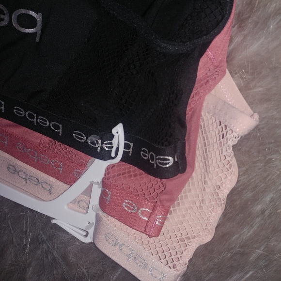 🌻TRADE bebe 3 pk mesh cut out ruched booty brief - Picture 2 of 6